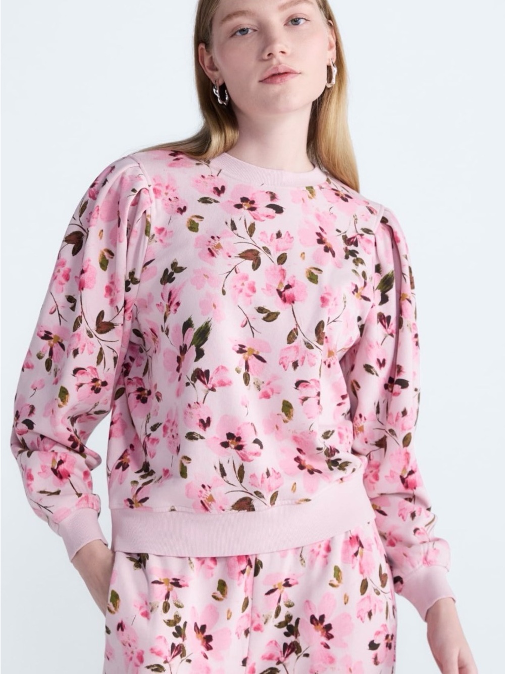 Scoop Women’s Pleat Shoulder Sweatshirt